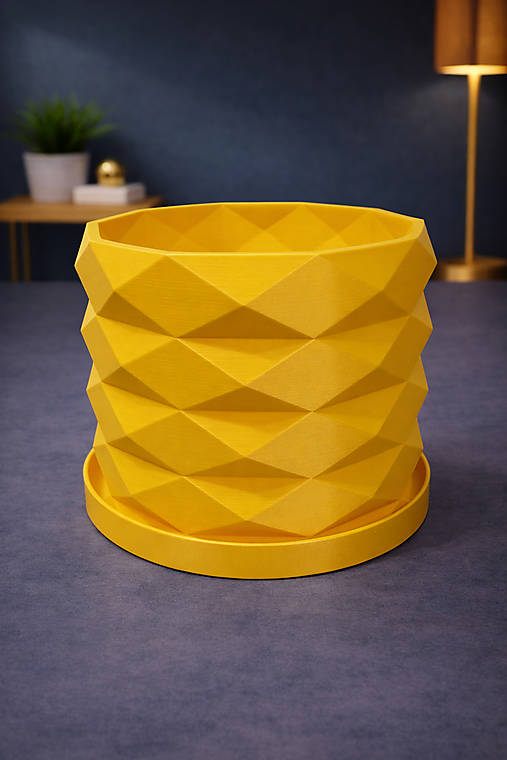 Moderný 3D kvetináč GEOLEAF