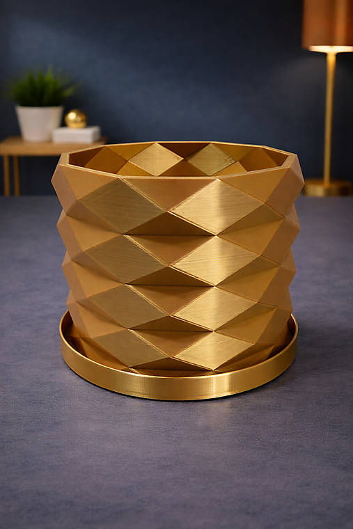 Moderný 3D kvetináč GEOLEAF