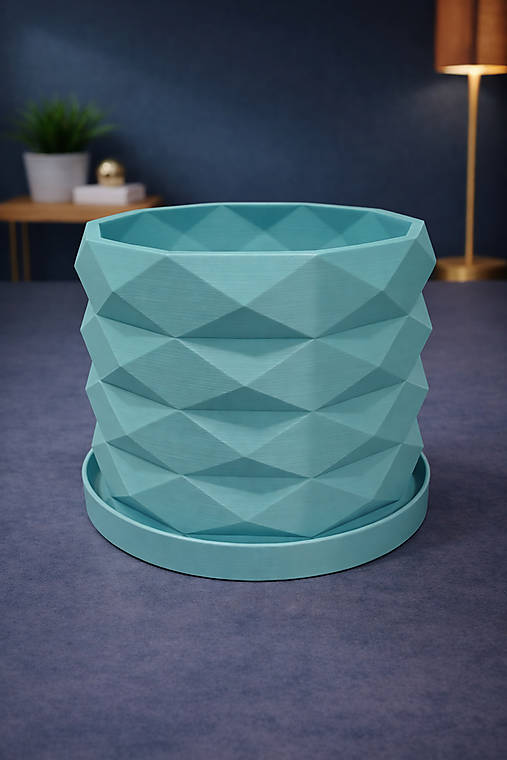 Moderný 3D kvetináč GEOLEAF