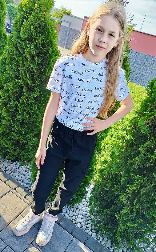 Topy, tričká, tielka - Detské tričko Malá násobilka - 18166598_