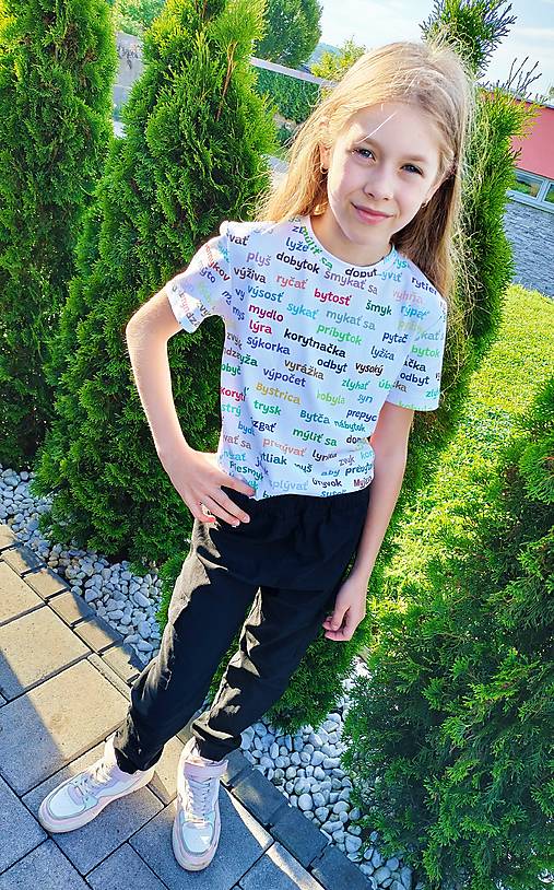 Topy, tričká, tielka - Detské tričko Vybrané slová - 18166608_