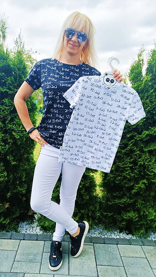 Topy, tričká, tielka - Dámske tričko Násobilka - 18166628_