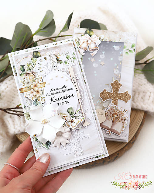 Papiernictvo - Blahoželanie v krabičke k 1. sv. prijímaniu/birmovke I - 18171121_