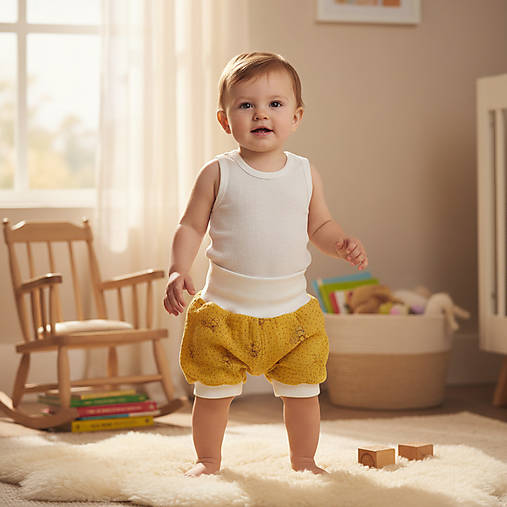 Kraťasky veľkosť 56/62, dvojitá gázovina