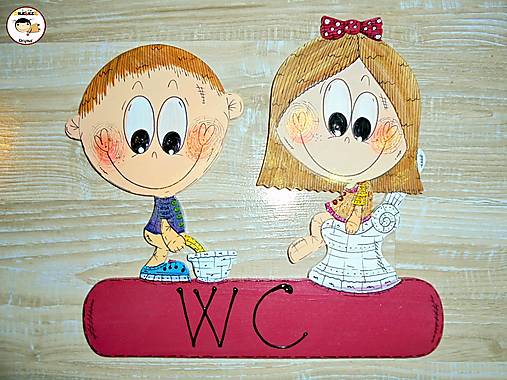 Tabuľky - Menovka na dvere - WC - 18168855_