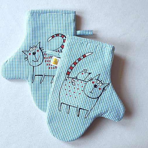 Úžitkový textil - MÁCA a MICKA - chňapky - 18171191_