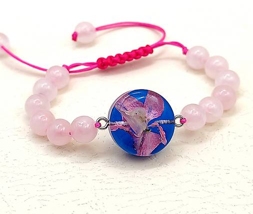 Náramky - Náramok Stračia nôžka a ruženín - voliteľné zapínanie - B0033 - 18170675_