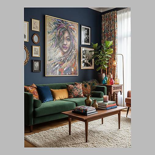 Obrazy - ,,Bojovníčka,, 130x90 - 18170834_