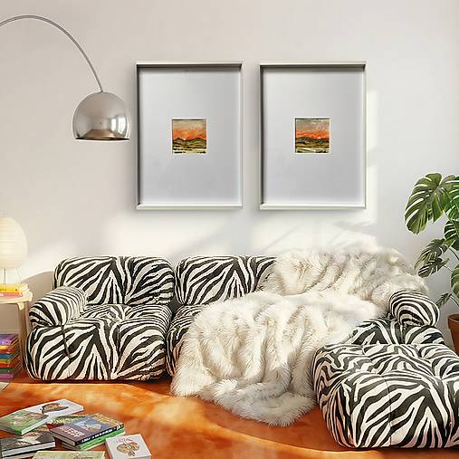 Obrazy - Akvarel - svitanie - 18168877_