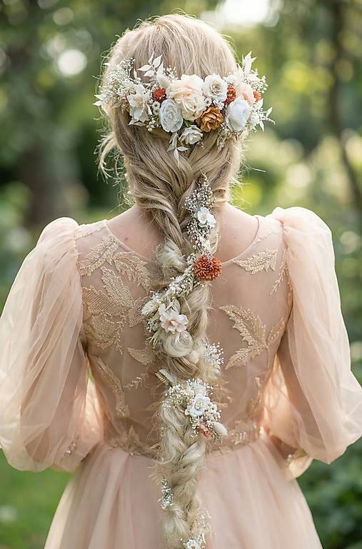 Kvetinová aplikácia na hrebienku a klipy "ševelenie vetra"