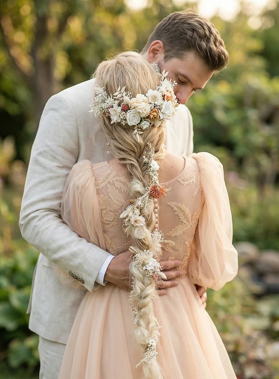 Kvetinová aplikácia na hrebienku a klipy "ševelenie vetra"