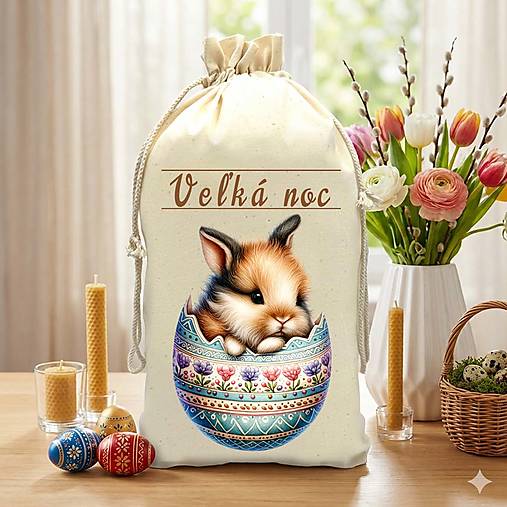 Iné tašky - Dekoračné vrecko VEĽKÁ NOC 23 - 18170107_