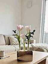  - LIGNUM Dizajnový orechový stojan na aranžmány - 18170879_