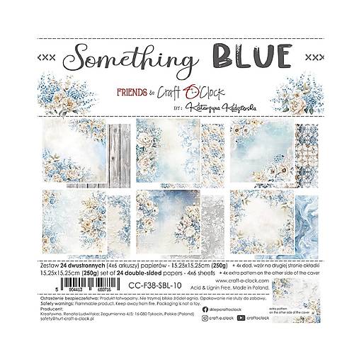 Papier - Scrapbook papier 6 x 6 Something Blue - 18172724_