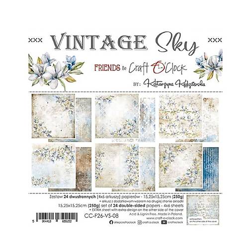 Papier - Scrapbook papier Vintage Sky 6x6 - 18172892_