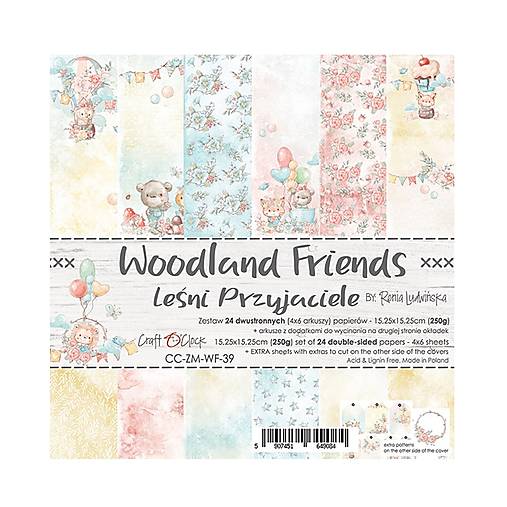Papier - Scrapbook papier Woodland Friends 6x6 - 18173234_