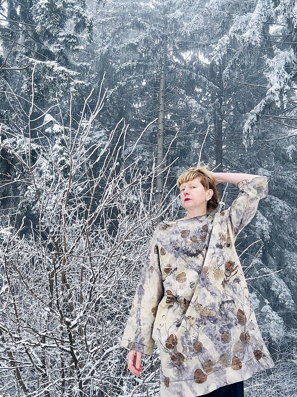 saty s vreckami EcoPrint