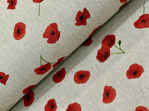 BAVLNA DEKOR / ČERVENÉ MAKY