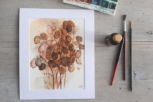 Obrazy - Mesačnica (Lunaria) - 18173527_