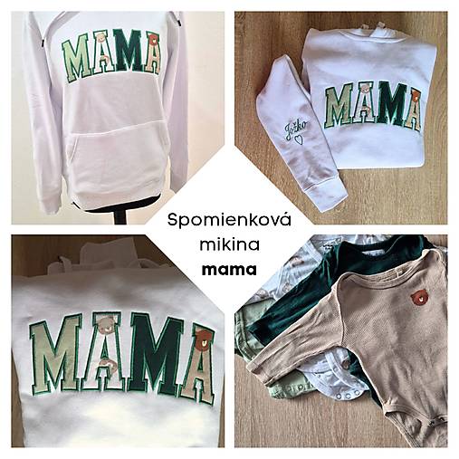 Mikiny - Spomienková mikina MAMA - 18171387_