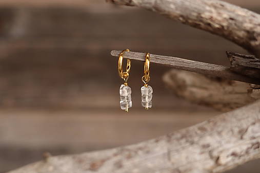 Náušnice - kruhy krištáľ