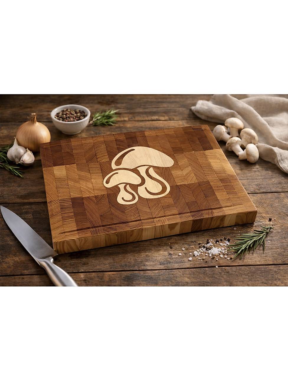 Doska na krájanie (hríby) - priečny rez