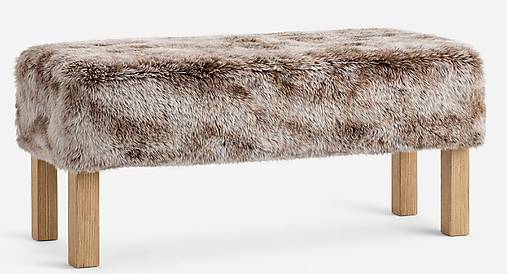 Nábytok - Lavička kožušina - 18173405_