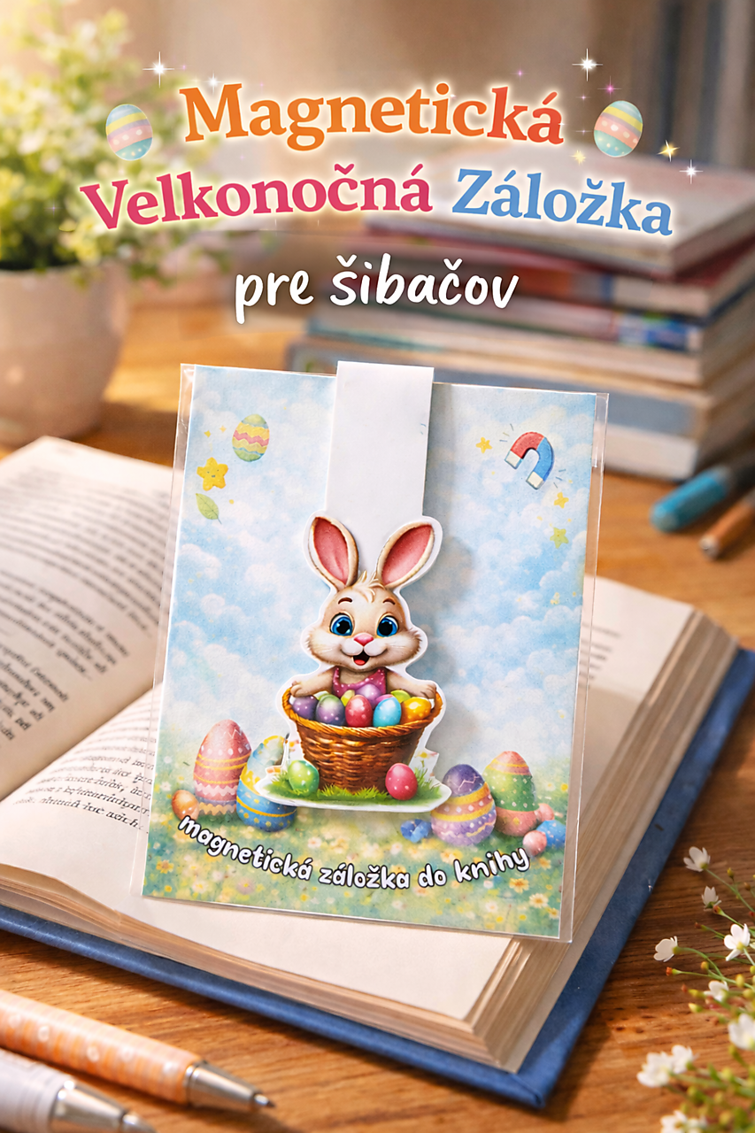Magnetická záložka do knihy - Veľká Noc