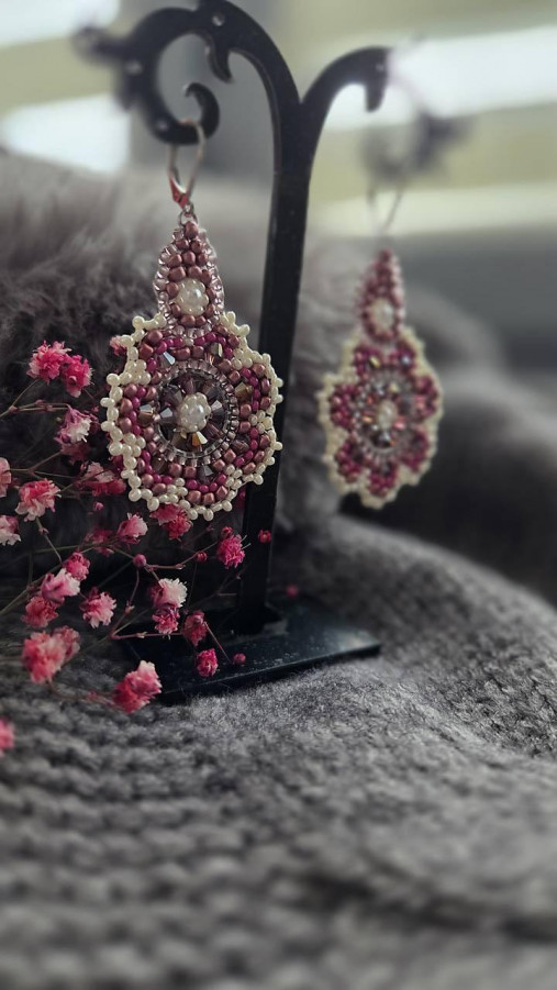 Náušnice Rose Mandala