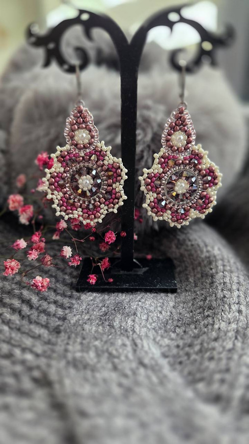 Náušnice Rose Mandala