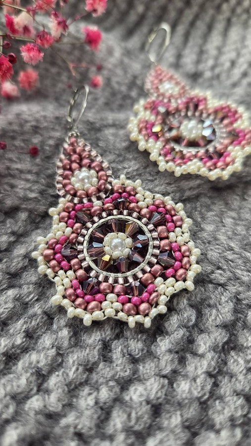 Náušnice Rose Mandala