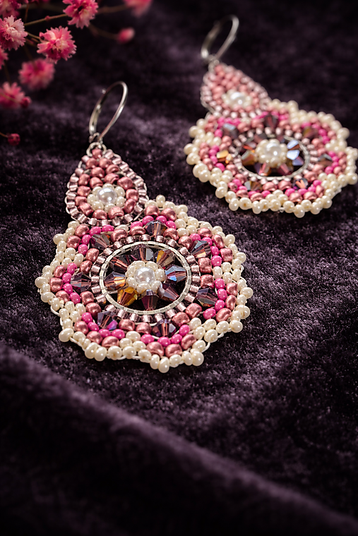 Náušnice Rose Mandala