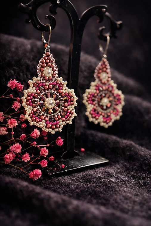 Náušnice Rose Mandala