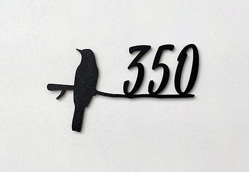 Tabuľky - Číslo na dom - DROZD (výška číslic 18cm - 4-6 znakov) - 18174085_