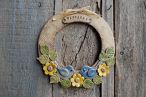 Dekorácie - Keramický venček č. 1 - 18175070_