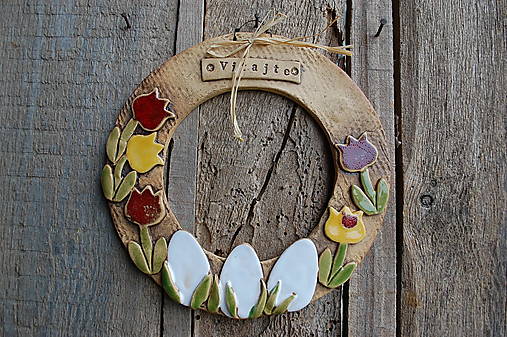 Dekorácie - Keramický venček č. 2 - 18175092_