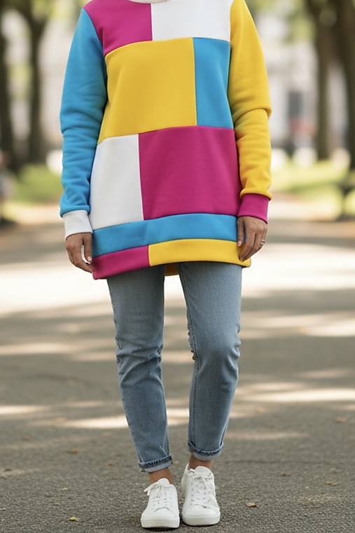 Farebná mikina XS/S