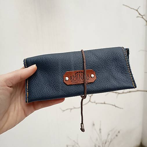 Iné tašky - Obal na tabak (modrý) - 18176436_