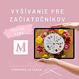 Kurzy - Online video kurz - Ručné vyšívanie pre začiatočníkov - video kurz + PDF návod - 18176271_