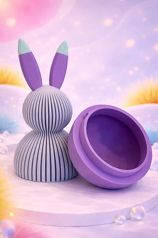 Moderný 3D zajačik – na sladkosti
