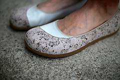 Ponožky, pančuchy, obuv - Baleriny-barefoot celokožené - 18174974_