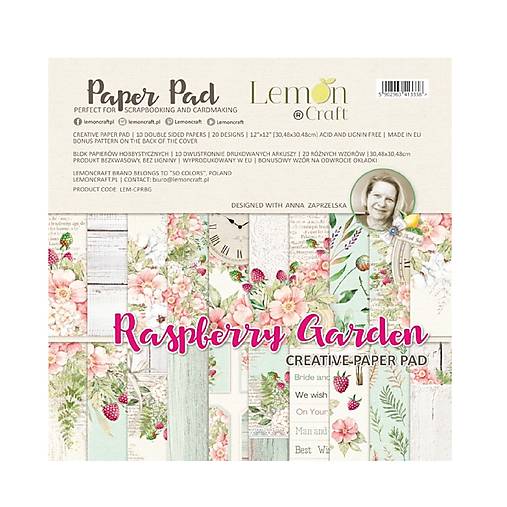 Papier - Sada obojstranných scrapbookových papierov 12x12 Raspberry Garden - 18178771_
