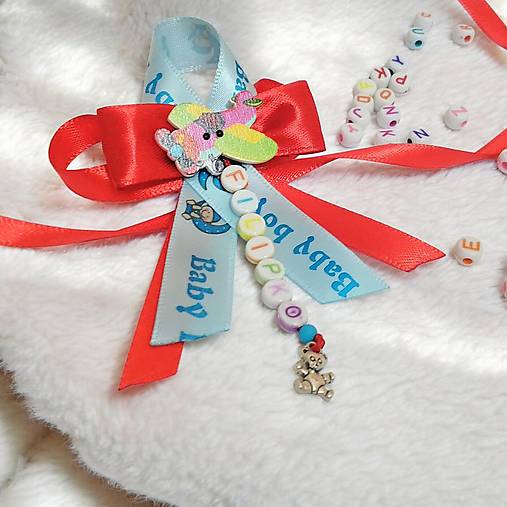 Stužka (mašlička) proti urieknutiu na kočík  (Červená)