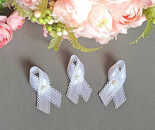 Svadobné pierka - Biele pierka s perličkou - 18177129_