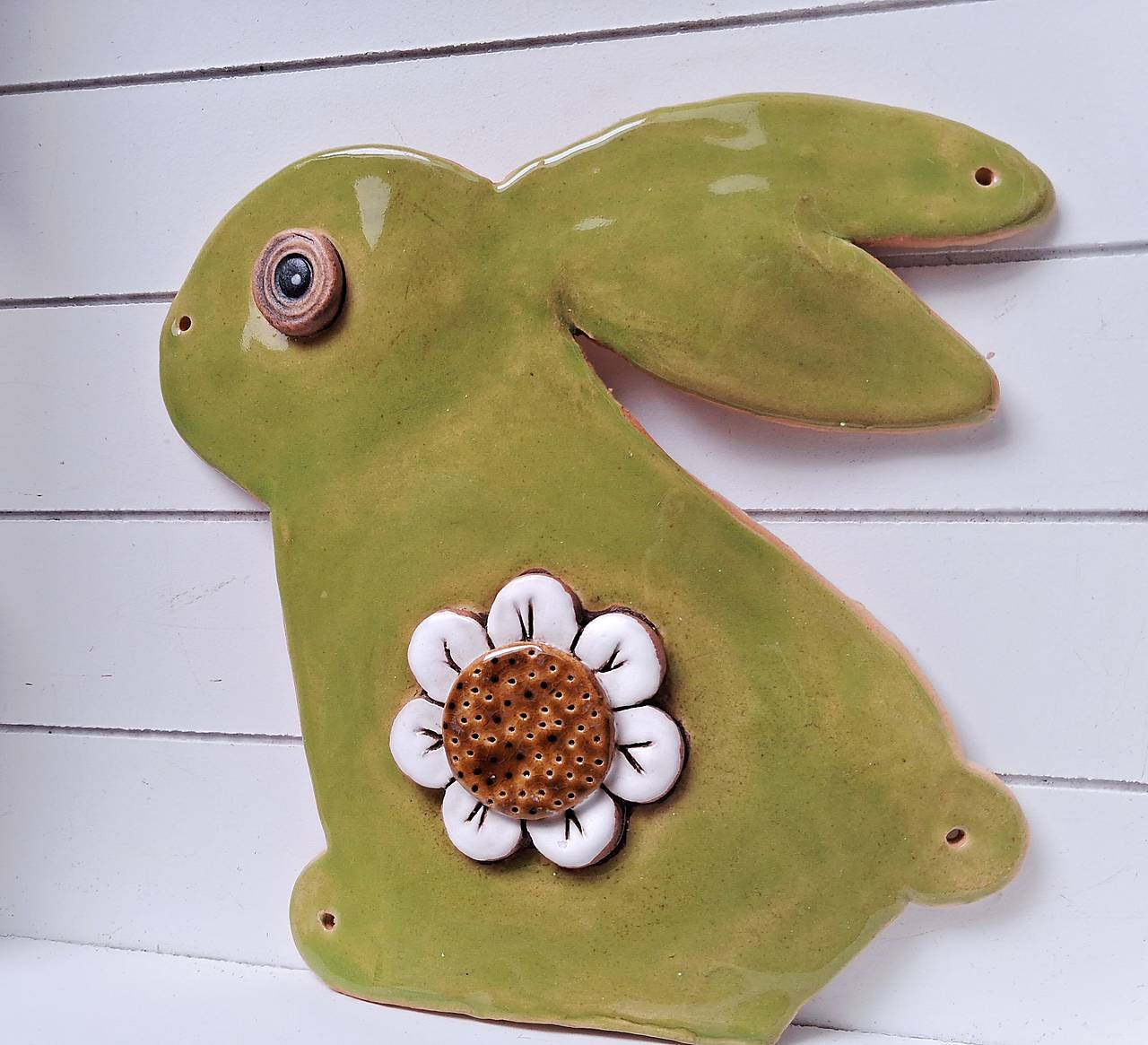 Veľký keramický zajko na dotvorenie