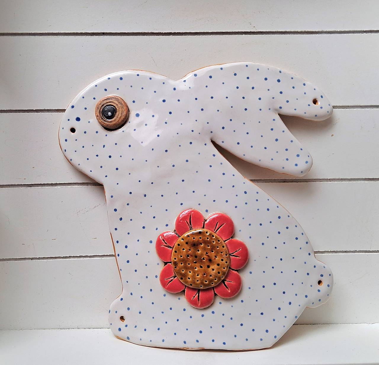 Veľký keramický zajko na dotvorenie 2.