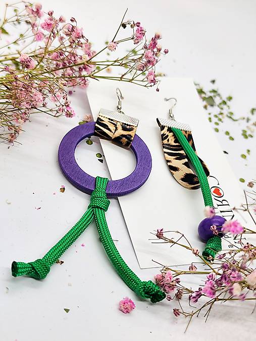 Asymetrické náušnice "HERHY"