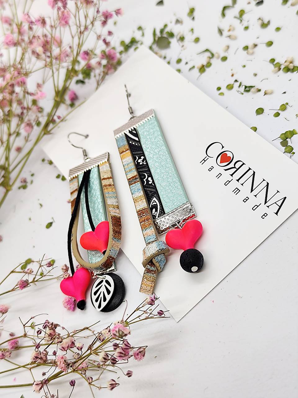 Asymetrické náušnice "FRIDA"