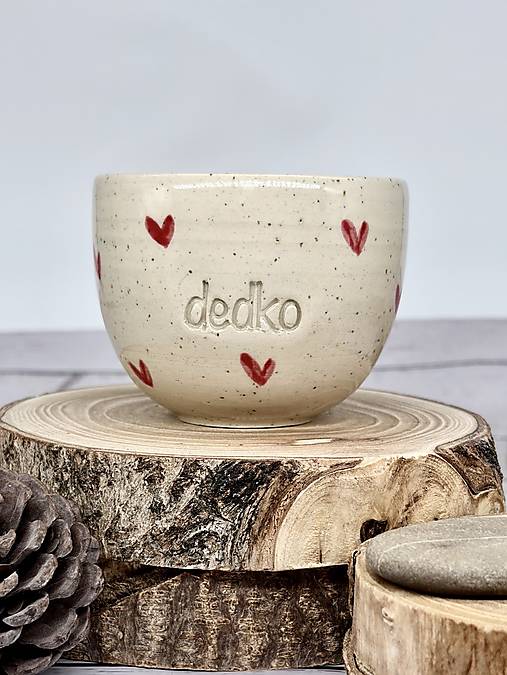 Dotty Love - pohárik cappuccino dedko (200ml, bez uška)