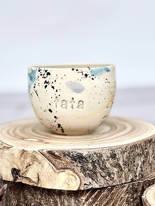 Fľaky - pohárik espresso tata (100ml, bez uška)